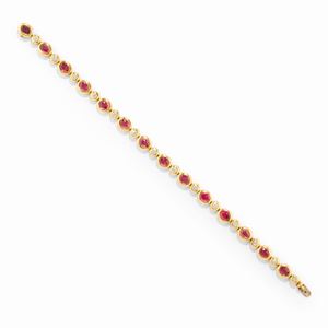  - Bracciale tennis con rubini