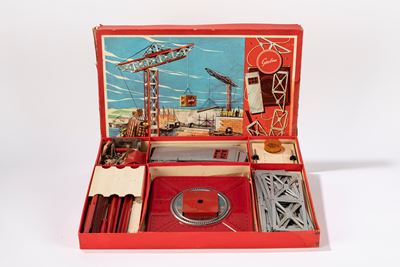 Gioco di costruzioni in latta con scatola originale, Germania