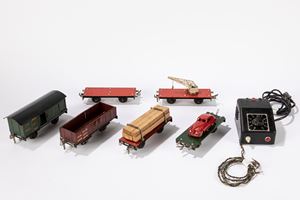 Lotto di 6 vagoni merci