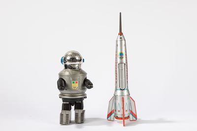 Giocattolo d'epoca, Missile in latta e Robot di produzione Hong Kong