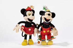Mickey Mouse and Minnie