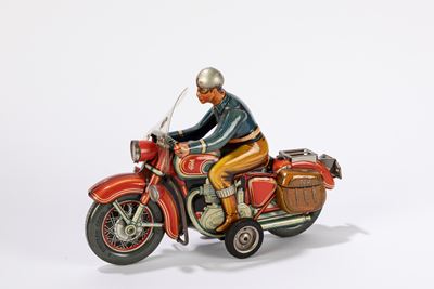 Motocicletta Tourist Red TC-0589, latta, anni '50