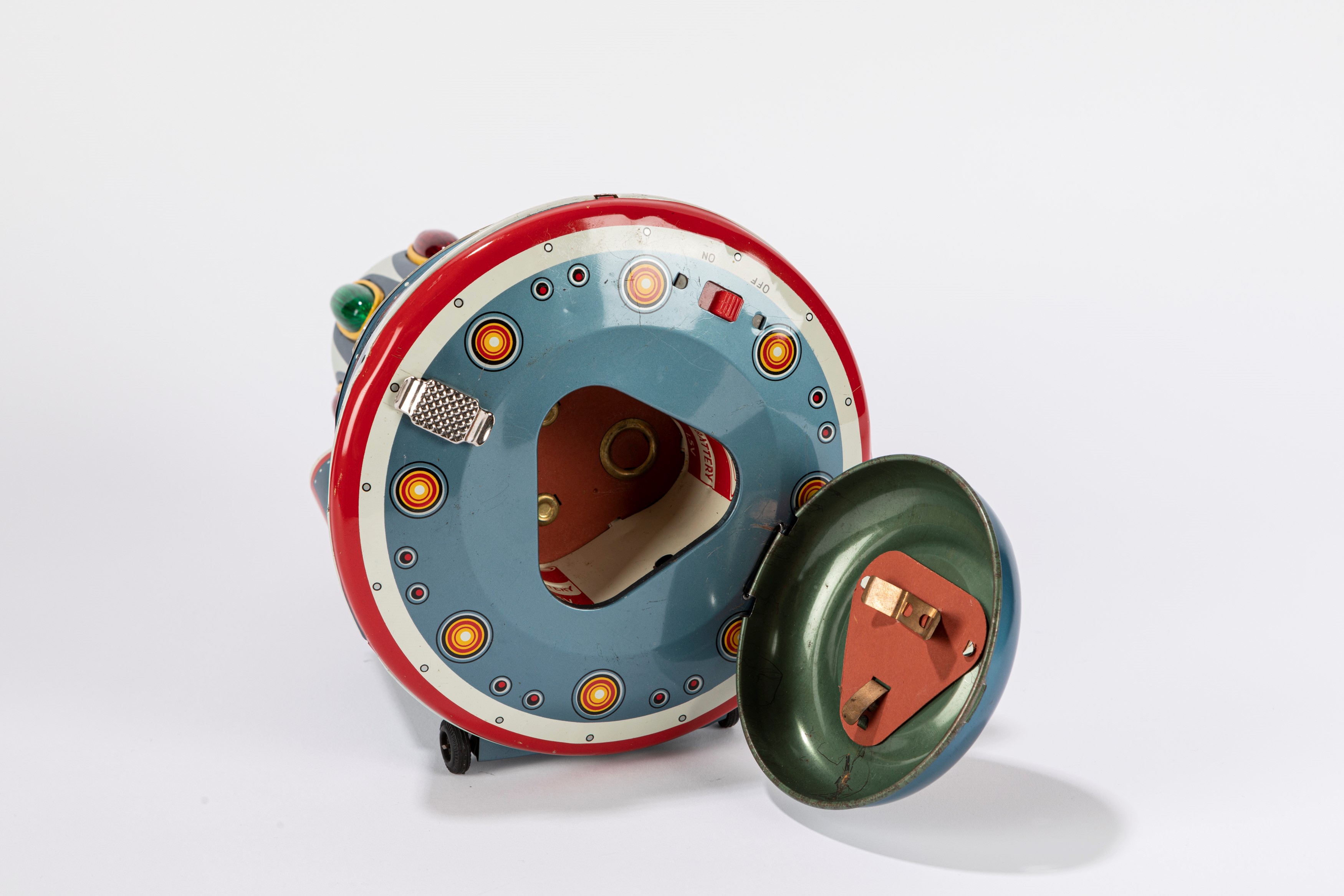 Masudaya - Navicella spaziale Capsule 5, giocattolo in latta litografata, ca. 1955