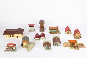 Serie di casette per plastico