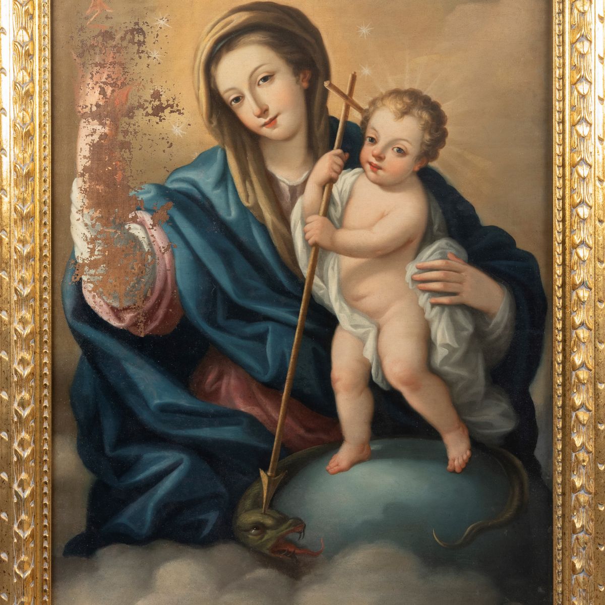 Scuola Napoletana, Secolo XVIII - Madonna con Bambino