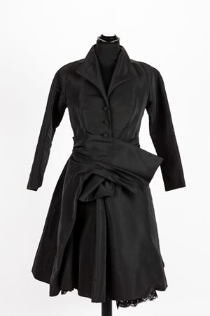 Silk and cotton cocktail dress