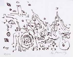 Greeting card for La Tartaruga Gallery