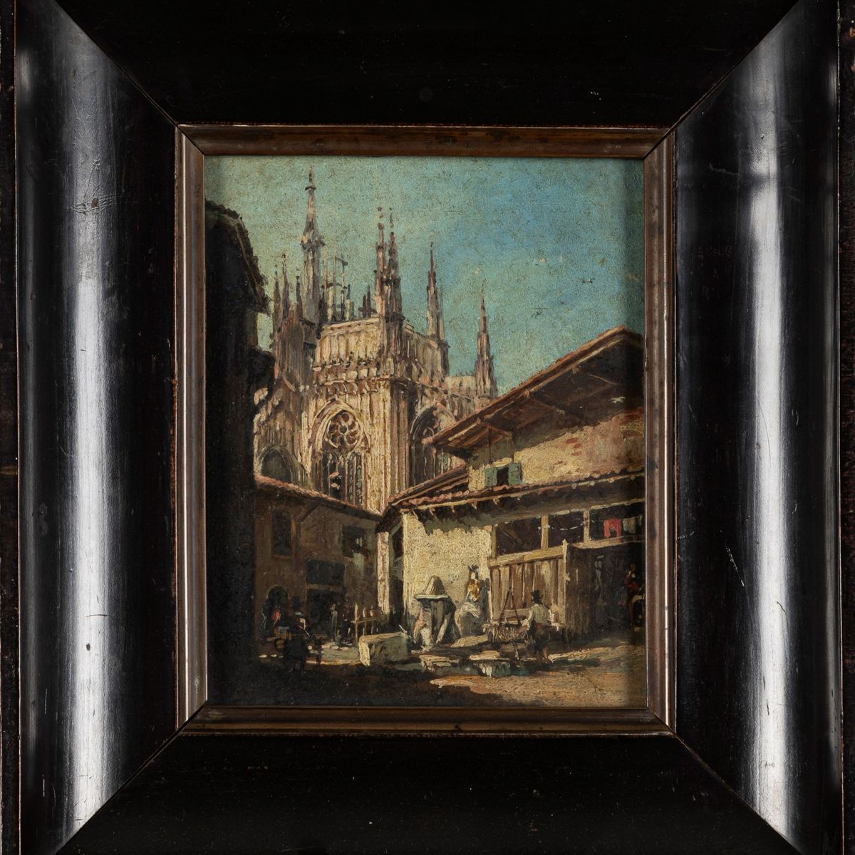 Ambito di Giovanni Migliara, Secolo XIX - Milano, Vicolo degli Scalpellini