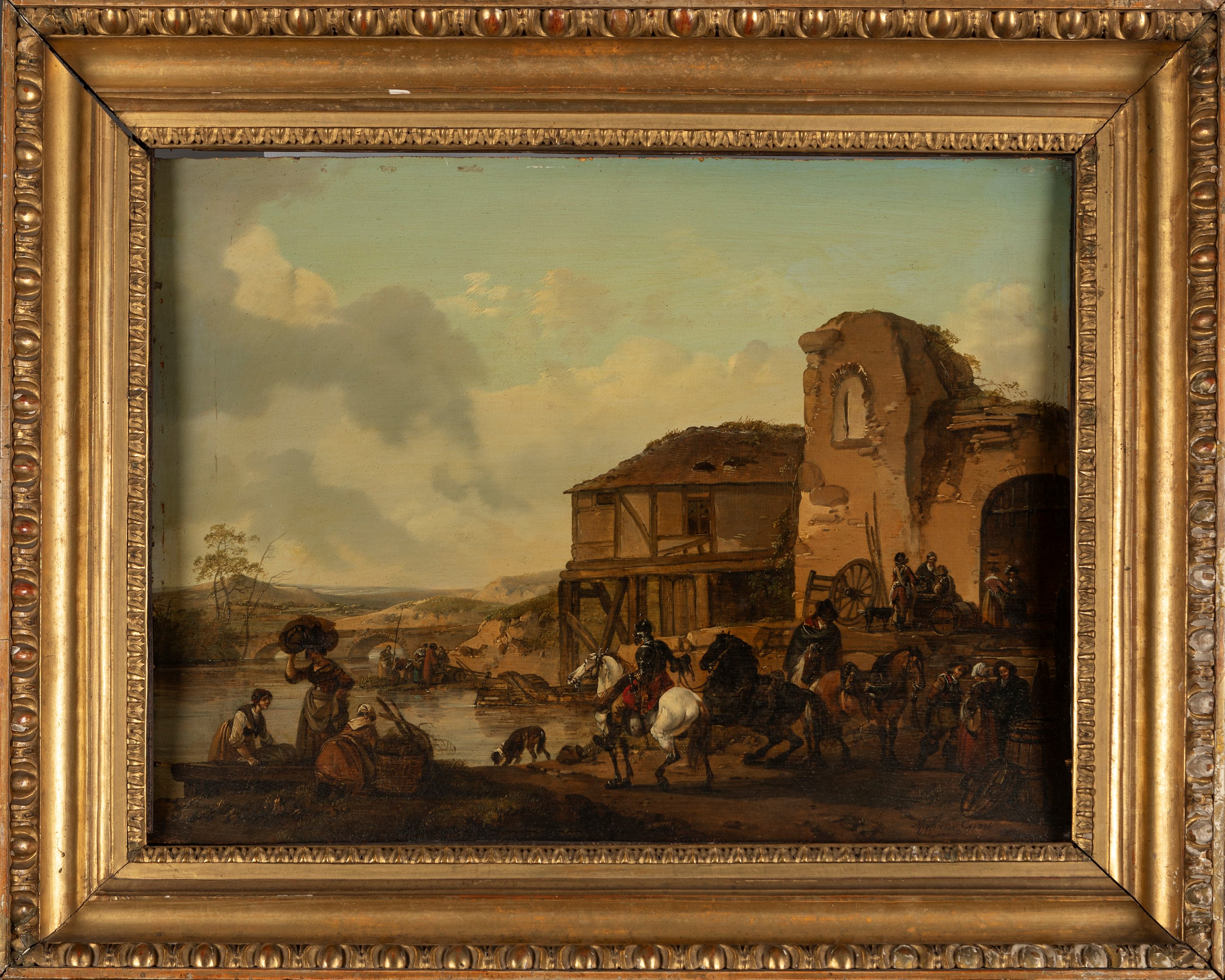 Giovanni Migliara - Scena di Vita Popolare