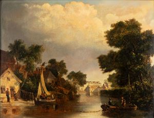 Berney Crome John - River landscape
