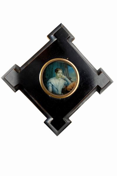 Ritratto di Giovane Dama a Mezzobusto in una Loggia