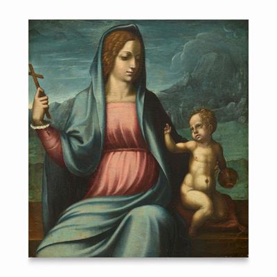 Madonna con Bambino in un Paesaggio
