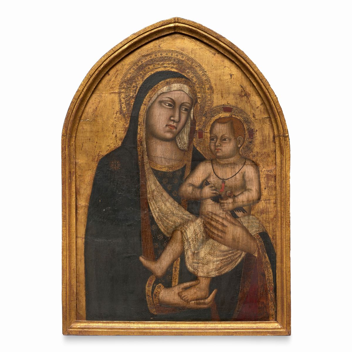 Maestro di Mezzana (attivo a Firenze nel Secolo XIV) - Madonna con Bambino