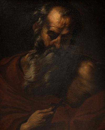 Scuola genovese, San Girolamo, olio su tela