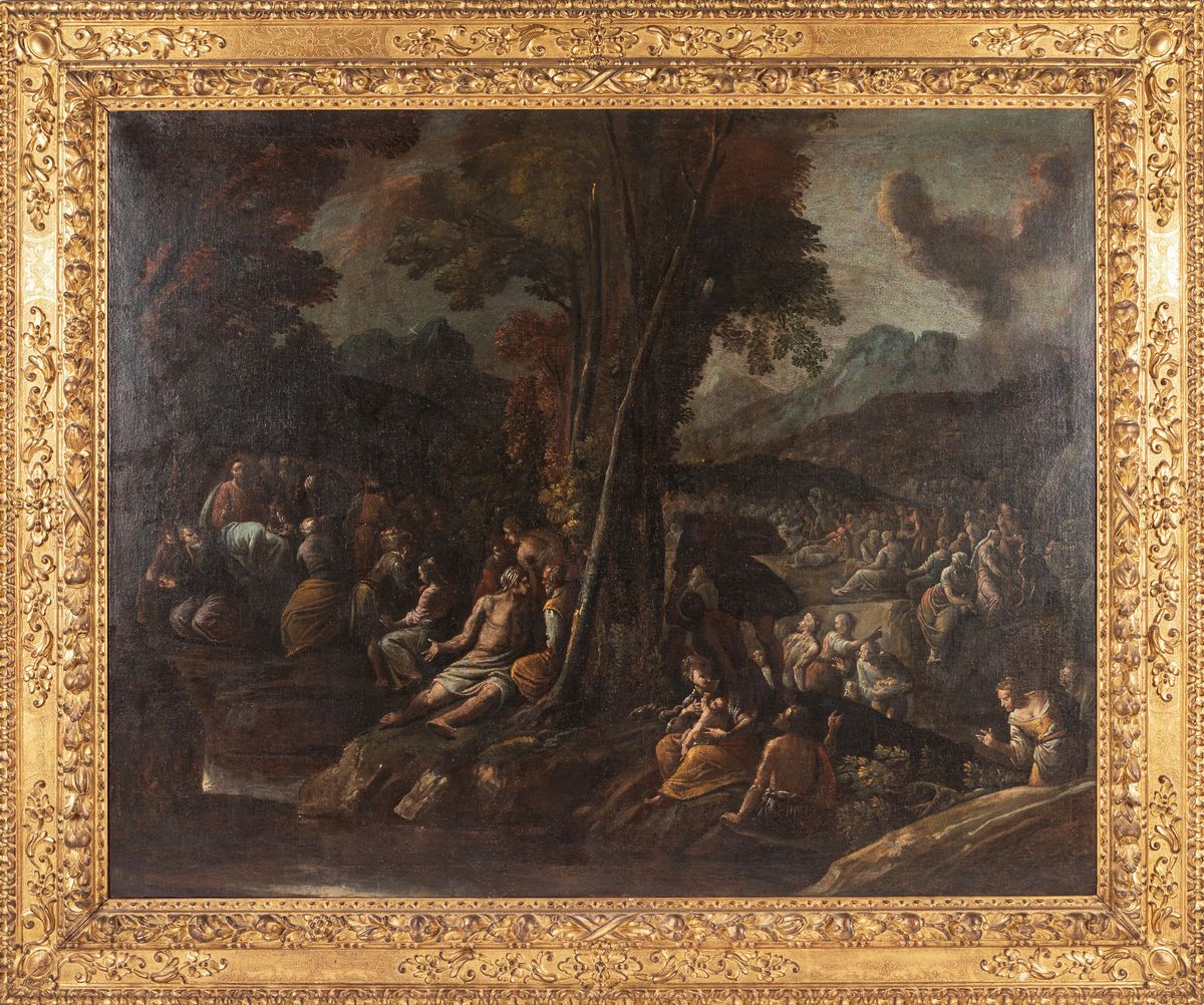 Scuola Italiana, Secolo XVII - Predica di Cristo in Galilea