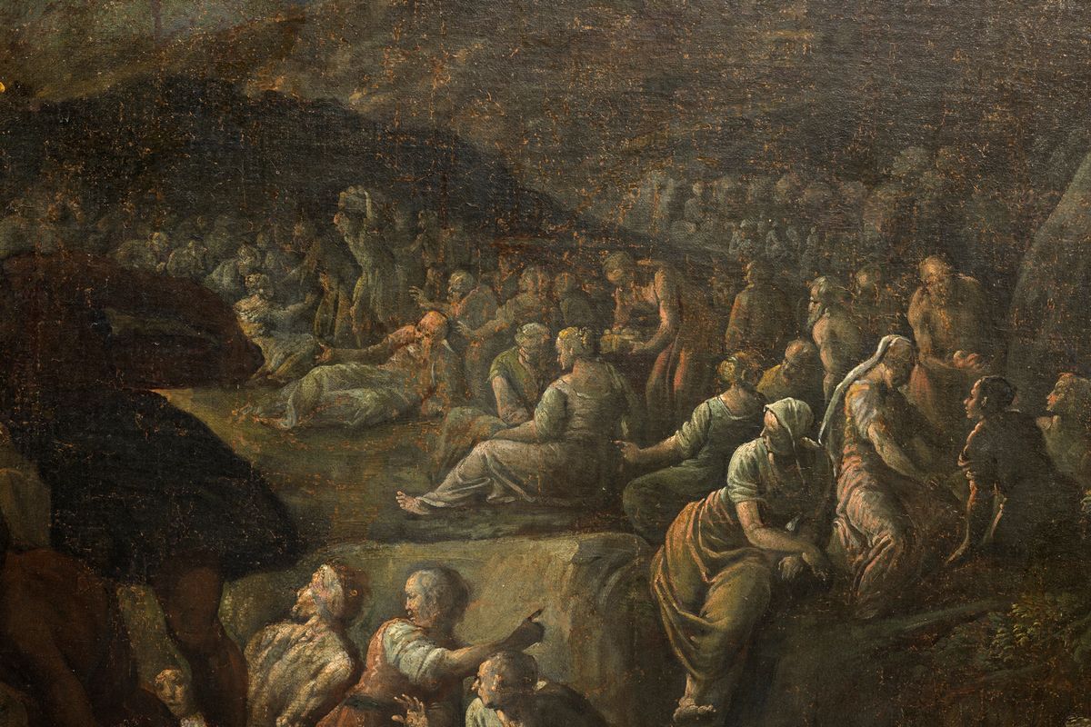 Scuola Italiana, Secolo XVII - Predica di Cristo in Galilea