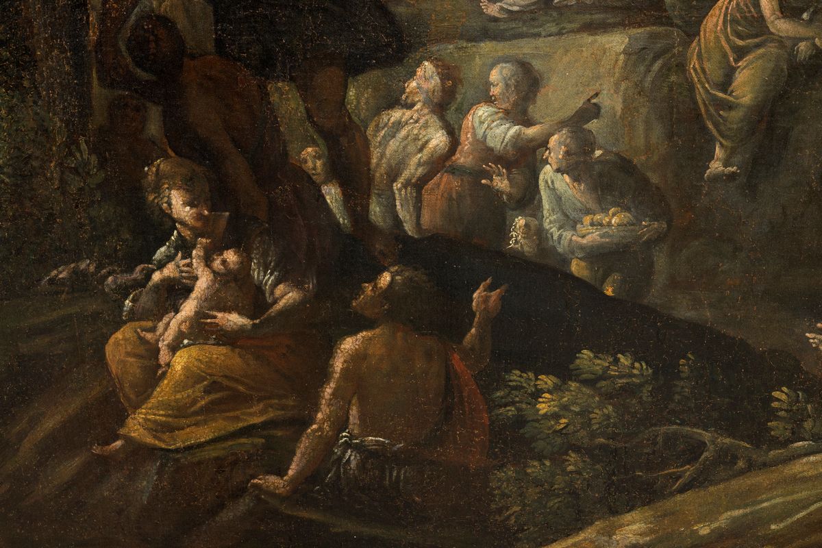 Scuola Italiana, Secolo XVII - Predica di Cristo in Galilea