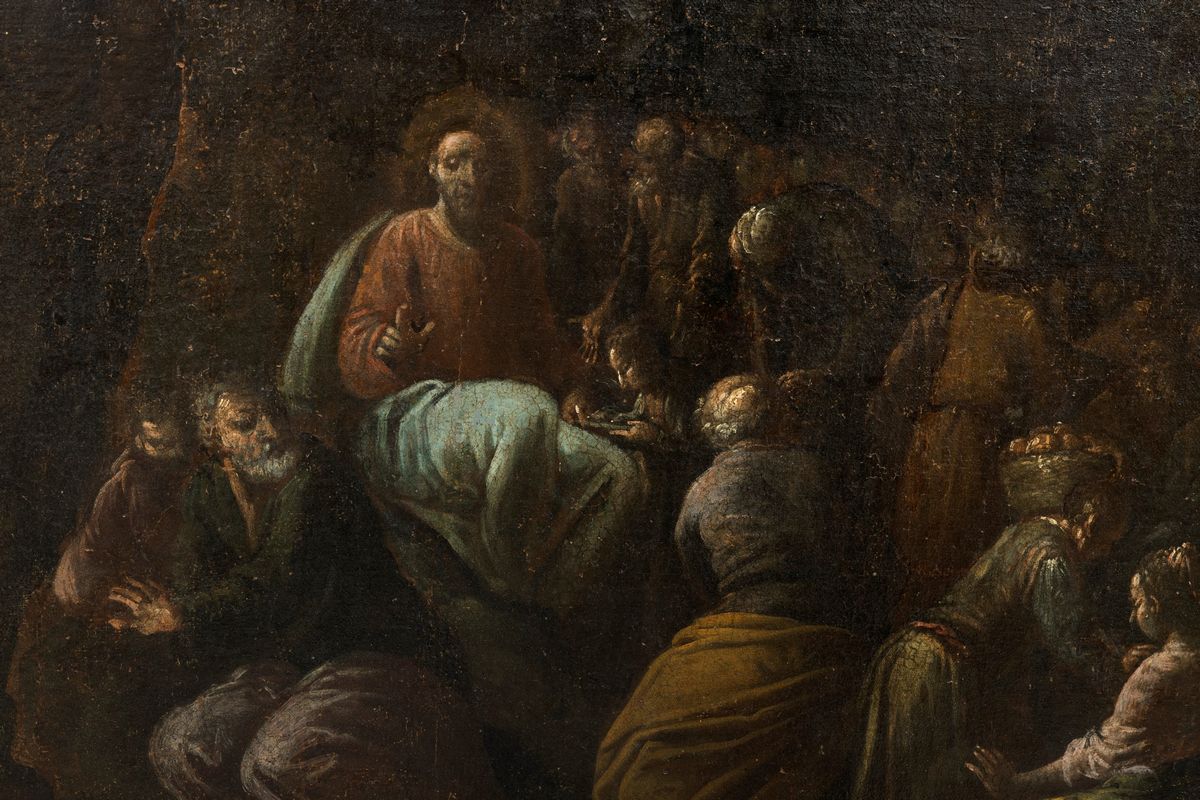 Scuola Italiana, Secolo XVII - Predica di Cristo in Galilea