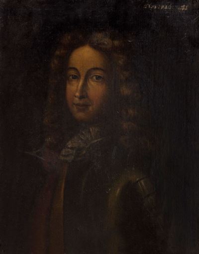Ritratto di Giovane Gentiluomo a Mezzobusto in Armatura