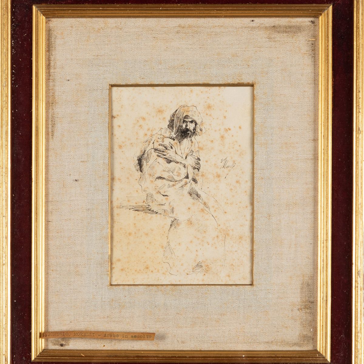 Seguace di Domenico Morelli, Secolo XIX - Studi di Figure, da Invenzioni di Domenico Morelli
