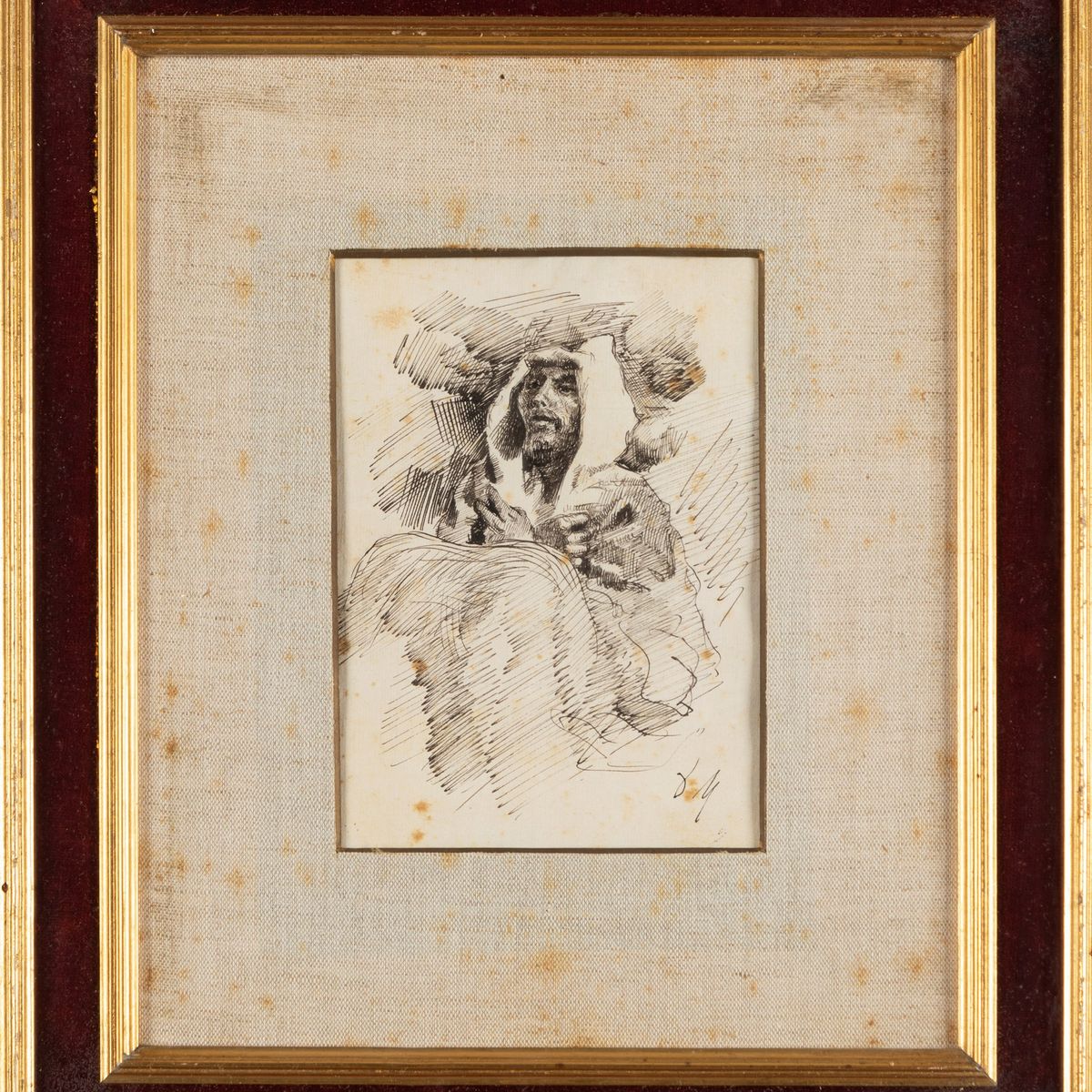 Seguace di Domenico Morelli, Secolo XIX - Studi di Figure, da Invenzioni di Domenico Morelli