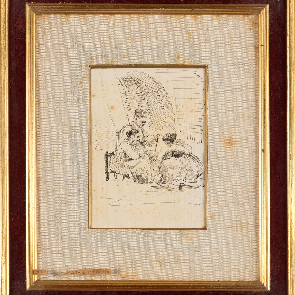 Seguace di Domenico Morelli, Secolo XIX - Studi di Figure, da Invenzioni di Domenico Morelli