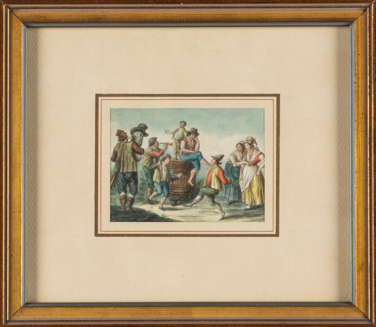 Cerchia di Saverio della Gatta (lecce 1758- Circa 1828) - Scene di Vita Napoletana