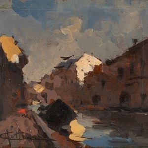 Cattaneo Achille - Naviglio