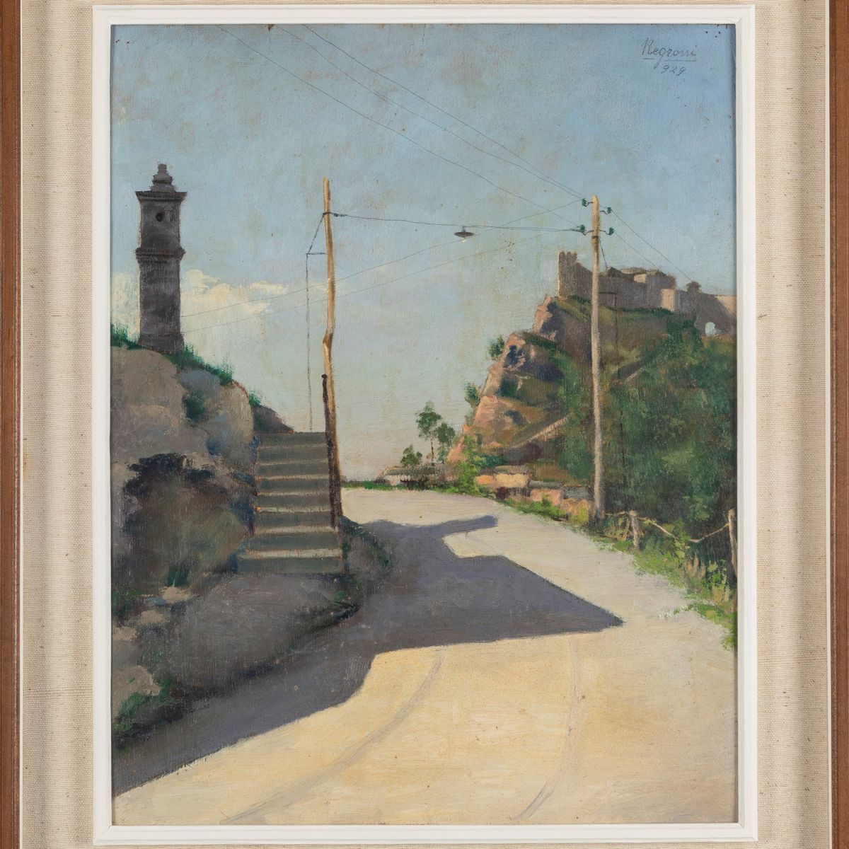 Alberto Negroni - La Strada della Villa a Sestola; Montombraro, "il Cortile"