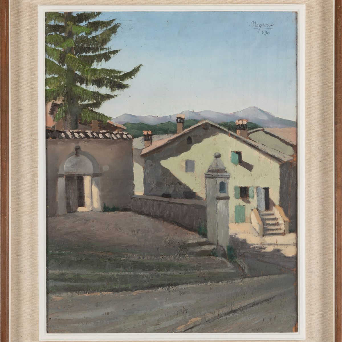Alberto Negroni - La Strada della Villa a Sestola; Montombraro, "il Cortile"