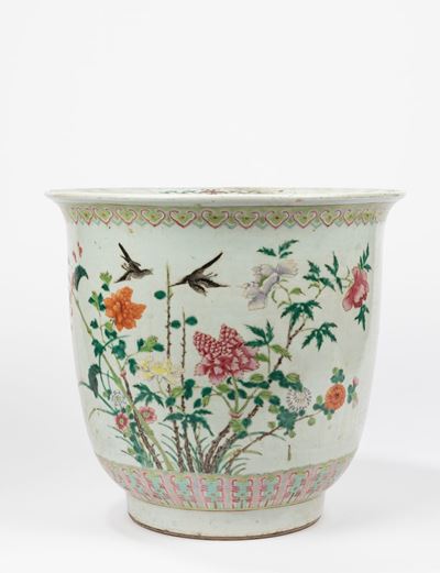 Vasca in porcellana Famiglia Rosa, Cina, inizi XX secolo