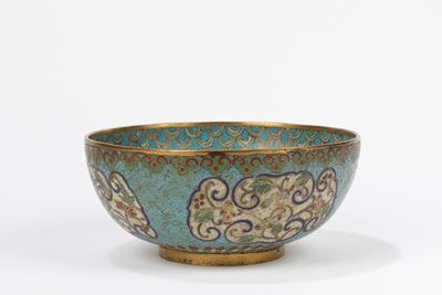 Ciotola in smalto cloisonné, Cina, inizio secolo XIX