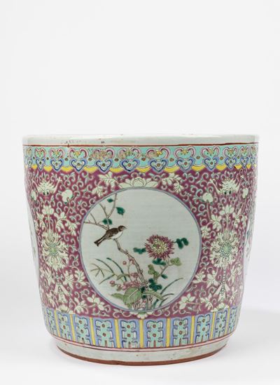 Vasca in porcellana Famiglia Rosa, Cina, inizio XX secolo