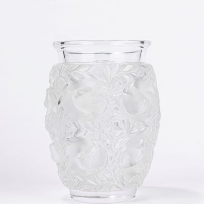 Lalique, Vaso in cristallo modello Bagatelle, Secolo XX