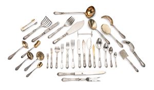 A silver cutlery service, Russia Early 20th Century