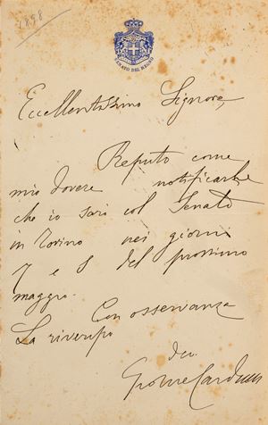 Carducci, Giosue’ - Letter