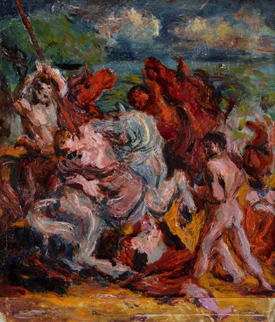 Studio per la Grande Battaglia dei Tre Cavalieri