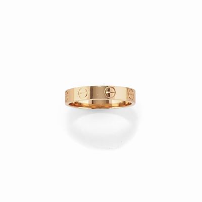 Anello in oro giallo 18k, Mini Love