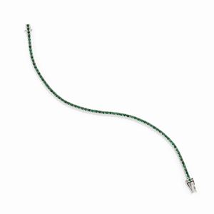  - Bracciale tennis con smeraldi