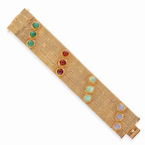 Bracciale con pietre di colore