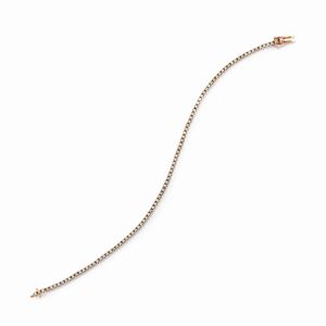  - Bracciale tennis con diamanti brown