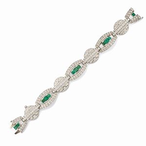  - Bracciale con smeraldi