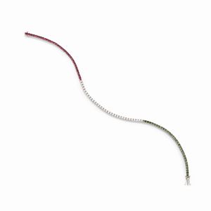 Bracciale tennis con pietre colorate