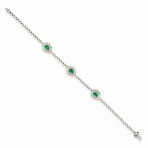 Bracciale con smeraldi