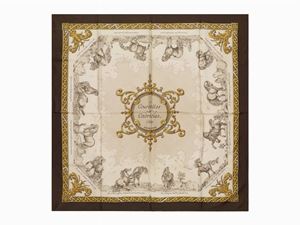 Foulard Courbettes et Cabrioles (1654)