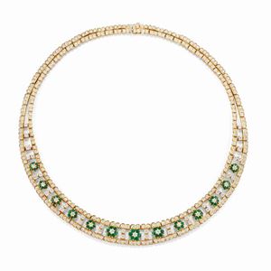 Collana con smeraldi