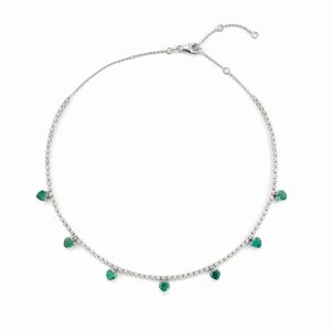  - Collana con smeraldi