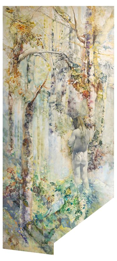 Nudo Femminile tra gli Alberi
