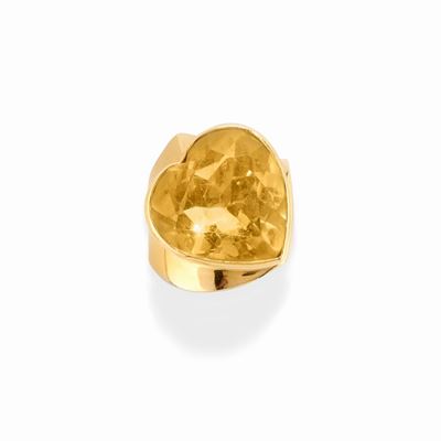 Anello con Quarzo Giallo