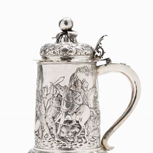 A silver tankard, Germany 19th Century